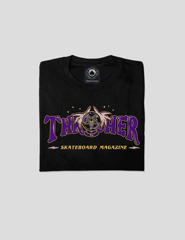 T-shirt THRASHER fortuna logo tee nero